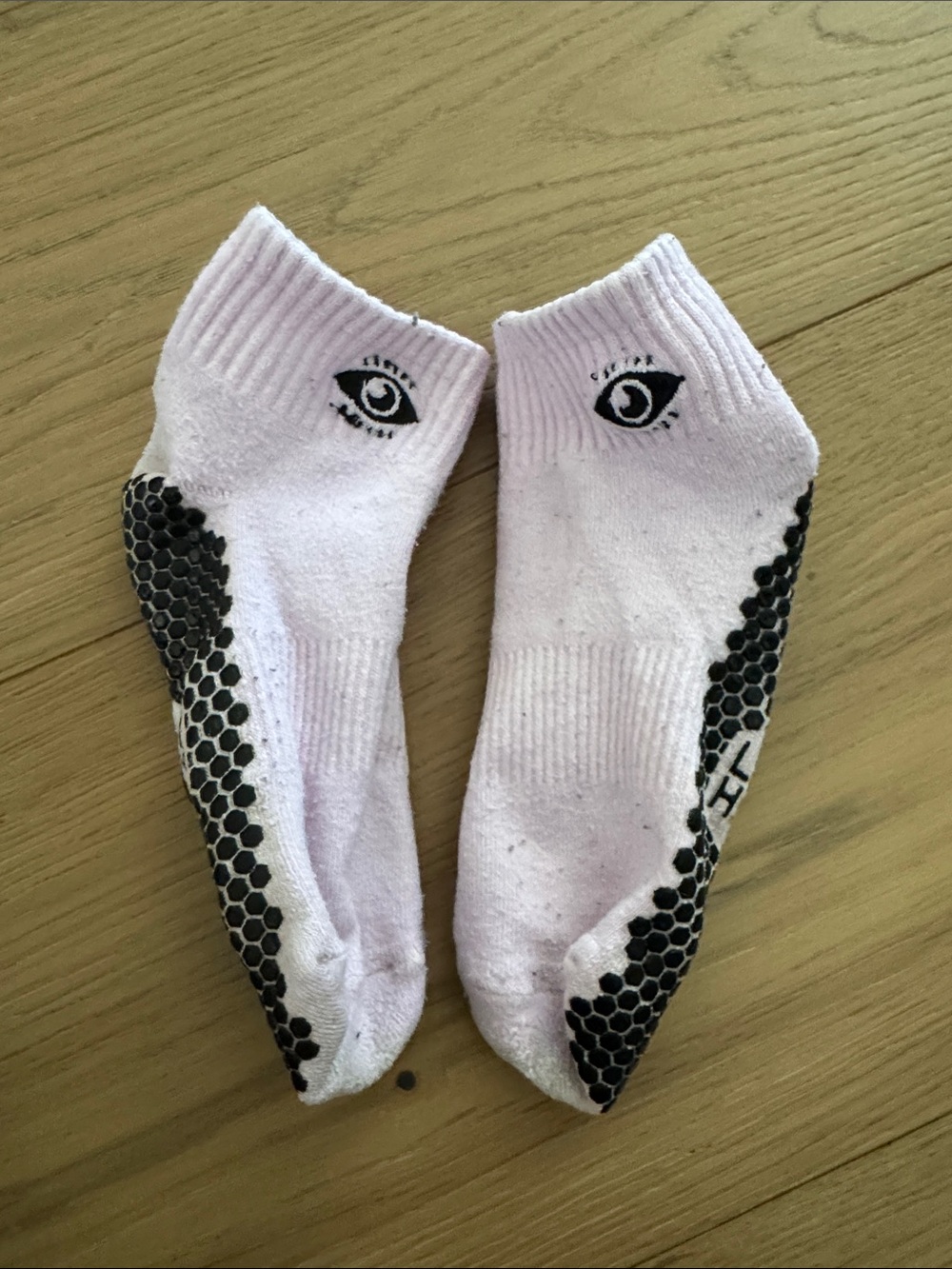 Lucky honey Women's Pink Grip Socks